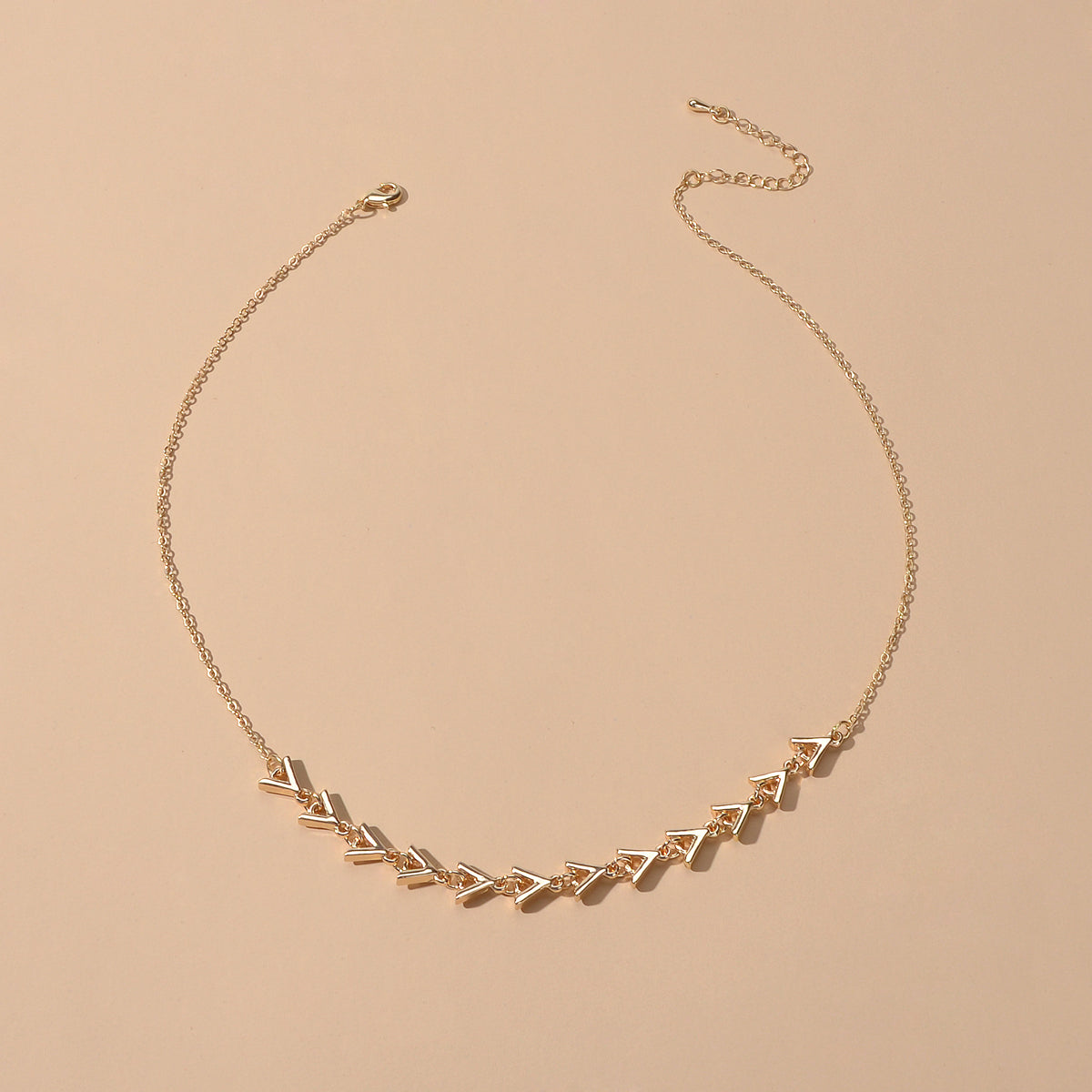 Designer Stylish Jewellery Gold Chain Arrow Charm Necklace Trendy Accessories-2