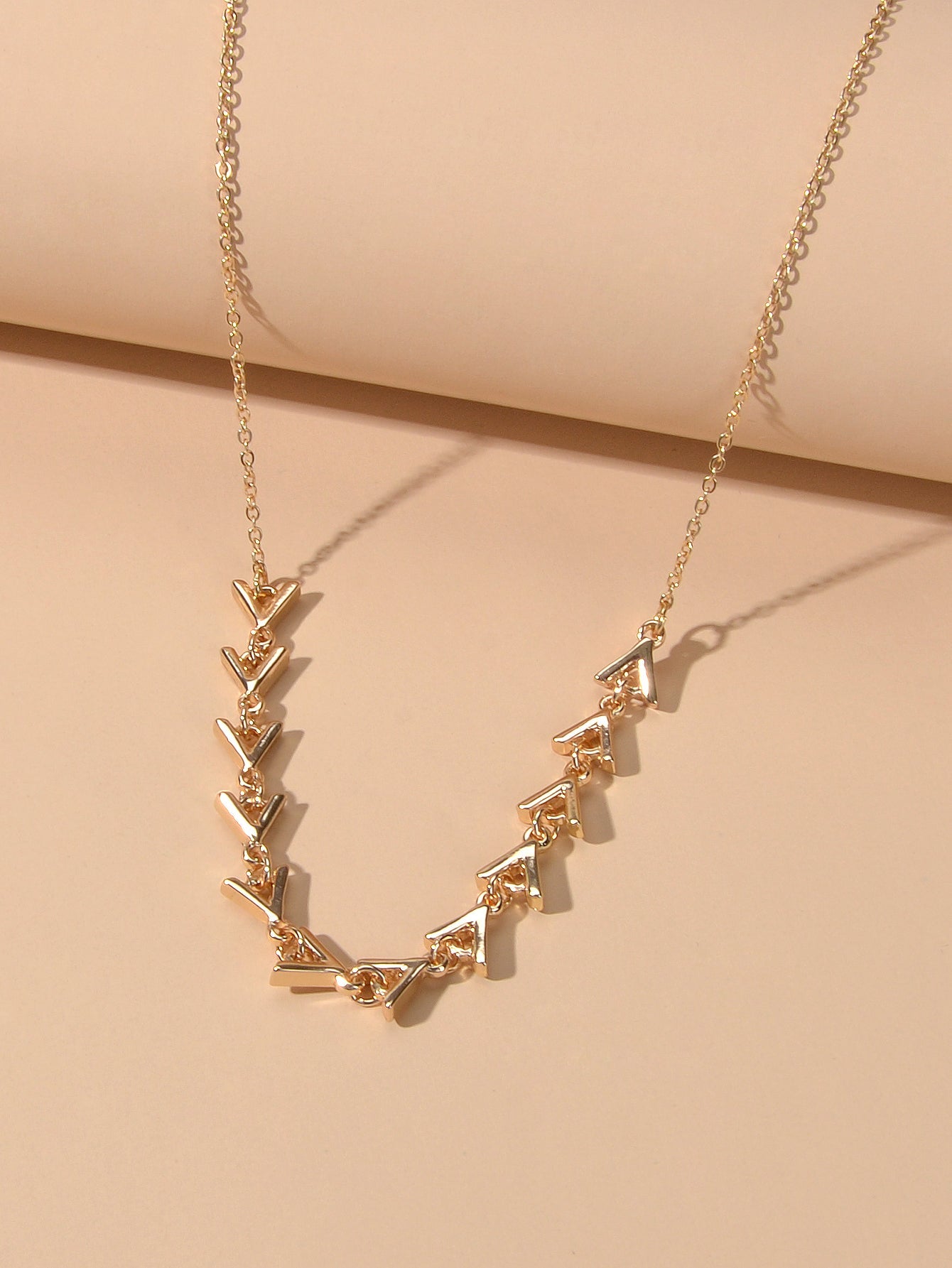 Designer Stylish Jewellery Gold Chain Arrow Charm Necklace Trendy Accessories-3