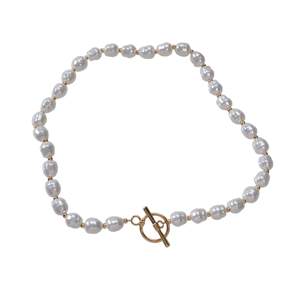 Beautiful Faux Pearl Necklace Women Girl Princess Beads jewellery Accessories-1