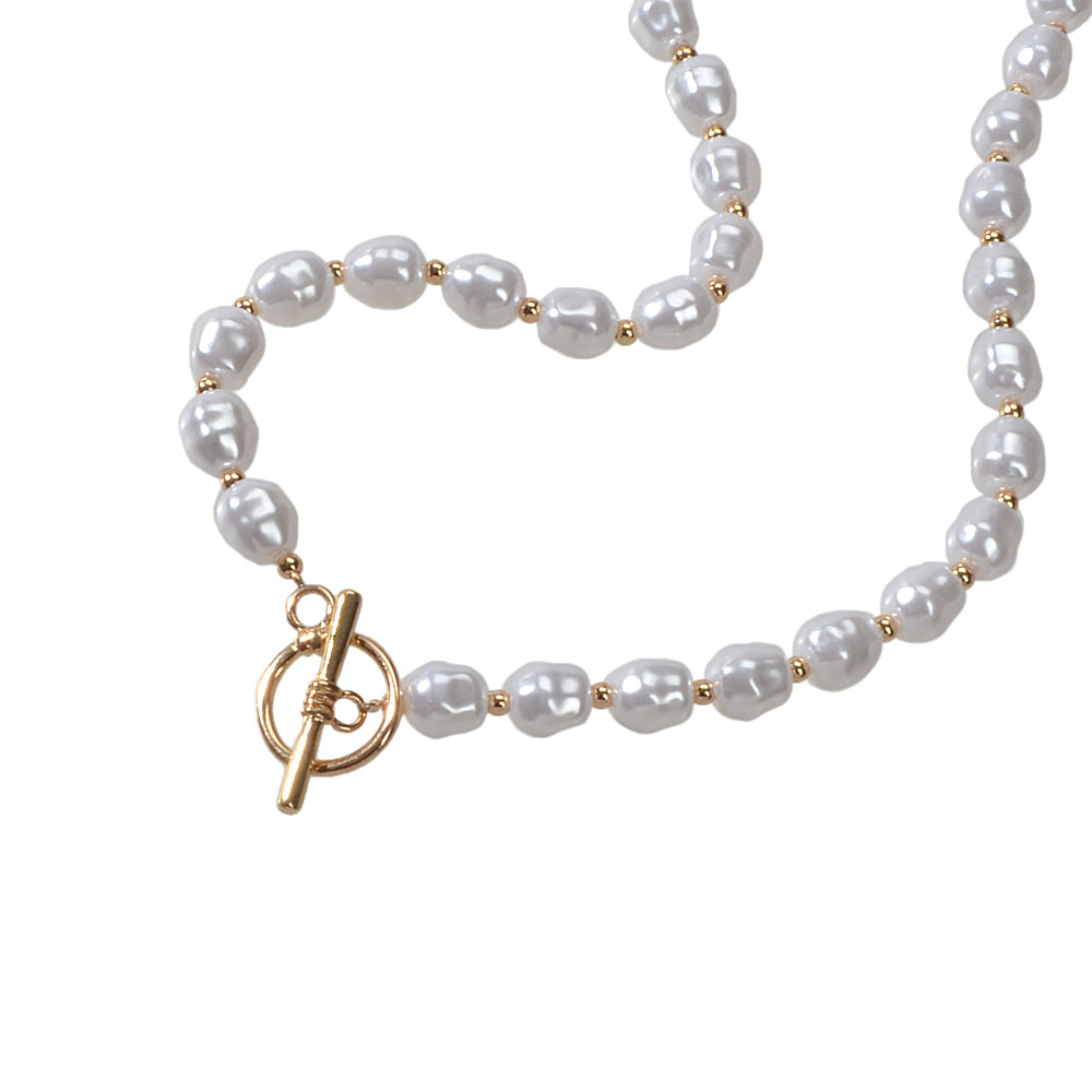 Beautiful Faux Pearl Necklace Women Girl Princess Beads jewellery Accessories-2
