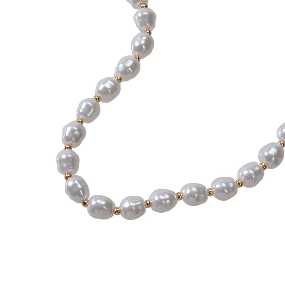 Beautiful Faux Pearl Necklace Women Girl Princess Beads jewellery Accessories-3