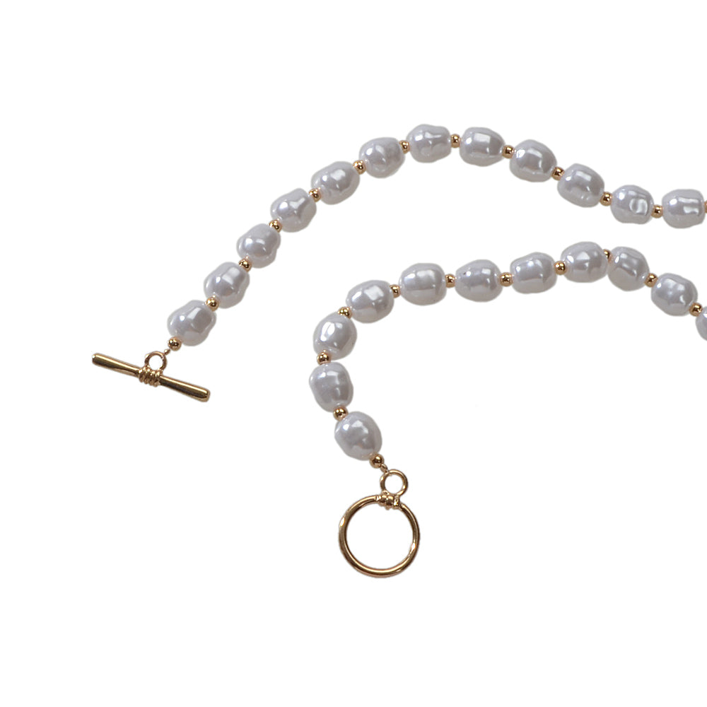 Beautiful Faux Pearl Necklace Women Girl Princess Beads jewellery Accessories-4